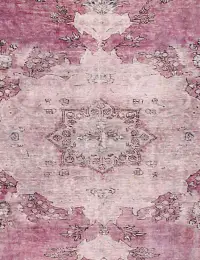 Lila Persien Vintage Teppich 222 x 222 cm - view 3