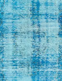 Blu Turco Tappeto Vintage 142 x 142 cm - view 3