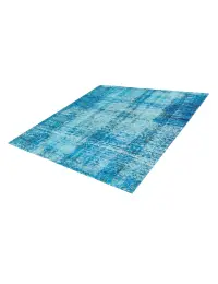Blu Turco Tappeto Vintage 142 x 142 cm - view 1