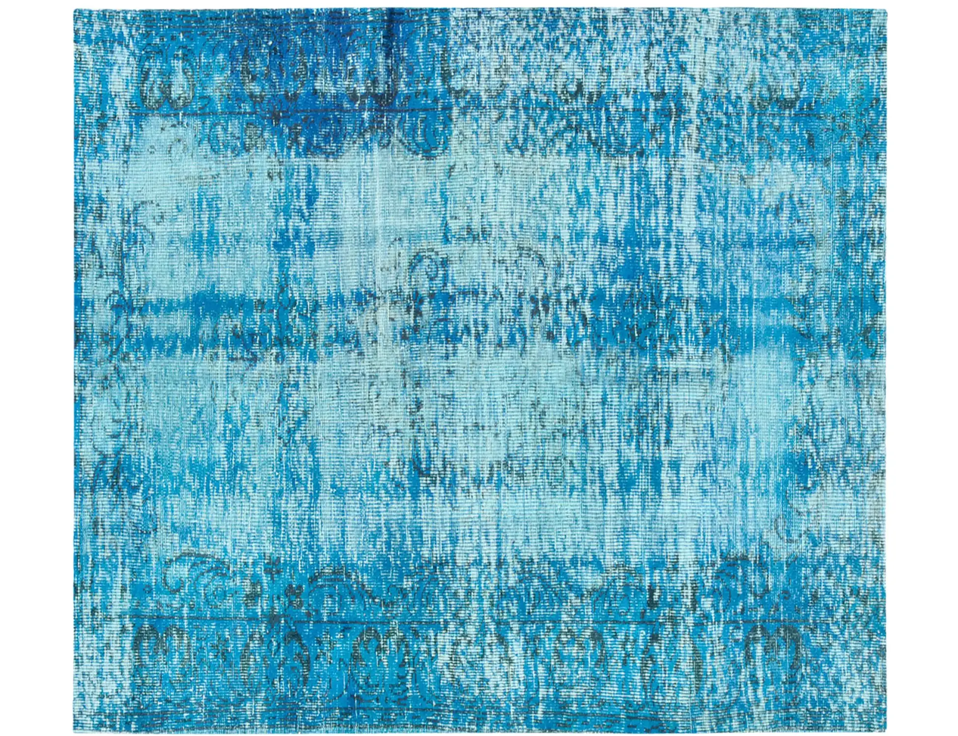 Blau Türkei Vintage Teppich 200 x 142 cm