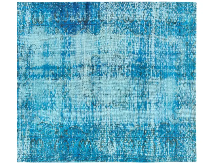 Blau Türkei Vintage Teppich 200 x 142 cm