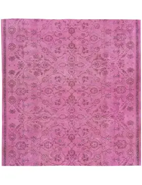 Lila Türkei Vintage Teppich 151 x 151 cm