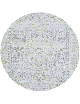 Grau Persien Persischer Vintage Teppich 200 x 200 cm