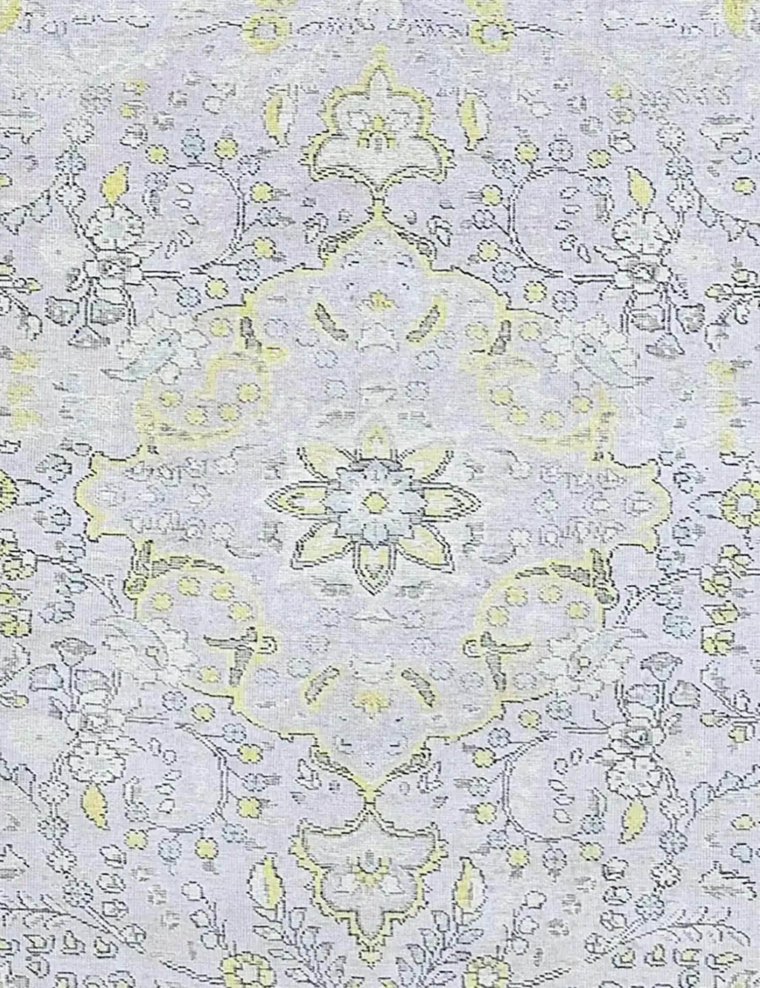Grau Persien Persischer Vintage Teppich 250 x 200 cm - Einzigartiger handgefertigter Teppich