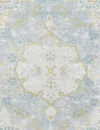 Blau Persien Persischer Vintage Teppich 194 x 194 cm - view 3