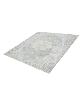 Blau Persien Persischer Vintage Teppich 194 x 194 cm - view 1