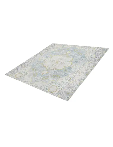 Blau Persien Persischer Vintage Teppich 194 x 194 cm - view 1