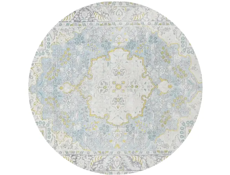 Blau Persien Persischer Vintage Teppich 194 x 194 cm