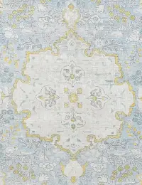 Blau Persien Persischer Vintage Teppich 194 x 194 cm - view 3