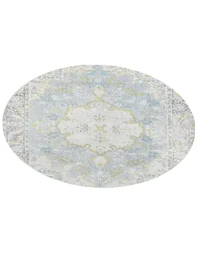 Blau Persien Persischer Vintage Teppich 194 x 194 cm - view 2
