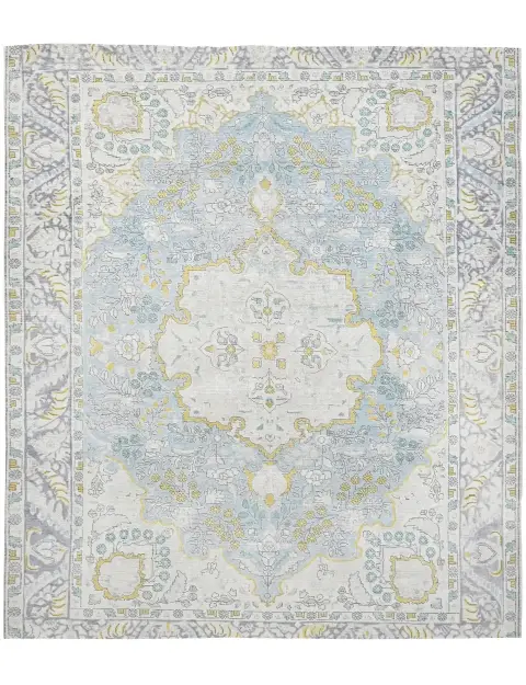 Blau Persien Persischer Vintage Teppich 250 x 194 cm