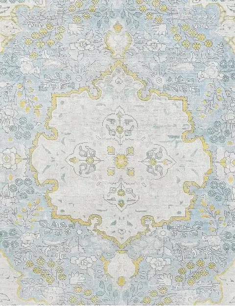 Blå Persien Persisk vintage matta 250 x 194 cm - view 3