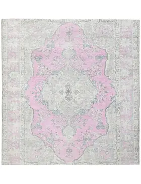 Grau Persien Persischer Vintage Teppich 196 x 196 cm