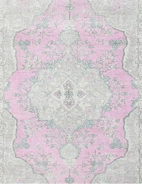 Grau Persien Persischer Vintage Teppich 196 x 196 cm - view 3