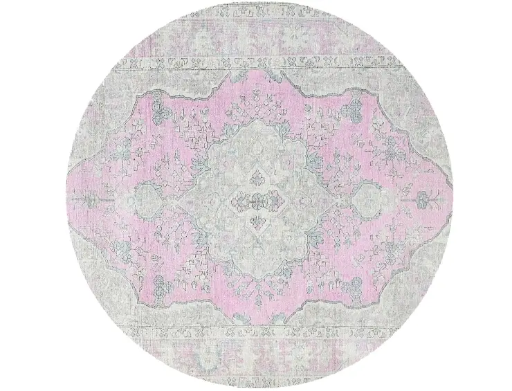 Grau Persien Persischer Vintage Teppich 196 x 196 cm