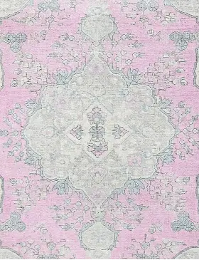 Grau Persien Persischer Vintage Teppich 196 x 196 cm - view 3