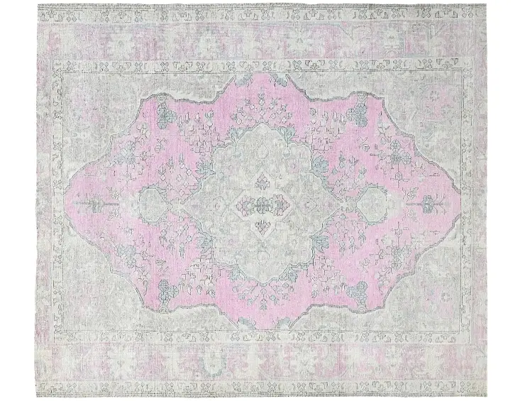 Grau Persien Persischer Vintage Teppich 250 x 196 cm
