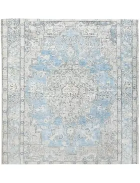 Blau Persien Persischer Vintage Teppich 199 x 199 cm