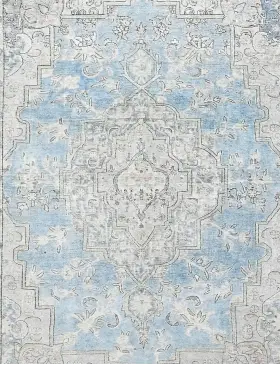 Blau Persien Persischer Vintage Teppich 199 x 199 cm - view 3