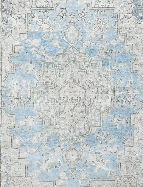 Blue Persia Persian Vintage Carpet 199 x 199 cm - view 3