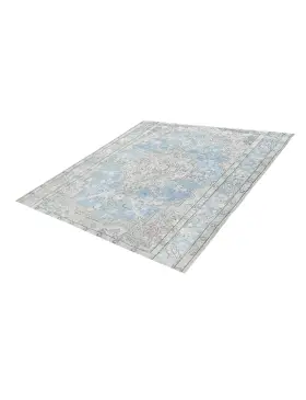 Blau Persien Persischer Vintage Teppich 199 x 199 cm - view 1