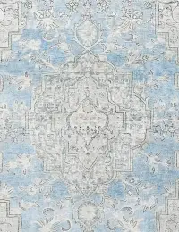 Blau Persien Persischer Vintage Teppich 199 x 199 cm - view 3
