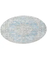 Blau Persien Persischer Vintage Teppich 199 x 199 cm - view 1