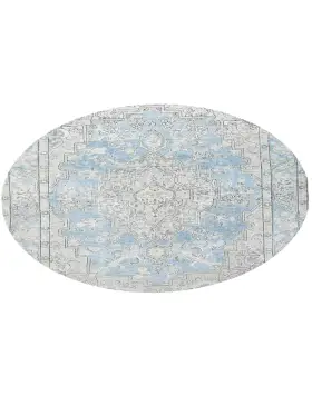 Blau Persien Persischer Vintage Teppich 199 x 199 cm - view 1