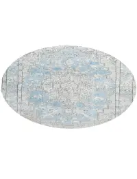 Blau Persien Persischer Vintage Teppich 199 x 199 cm - view 2