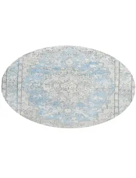 Blau Persien Persischer Vintage Teppich 199 x 199 cm - view 2