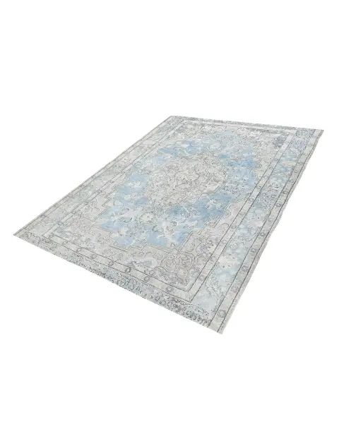 Blau Persien Persischer Vintage Teppich 250 x 199 cm - view 1