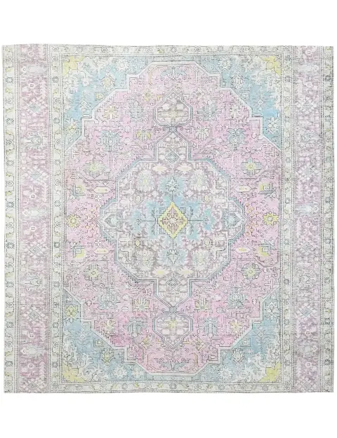 Grise Persan Tapis Persan vintage 192 x 192 cm