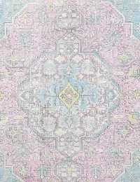 Grau Persien Persischer Vintage Teppich 192 x 192 cm - view 3