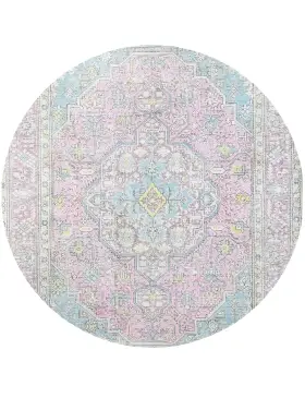 Grau Persien Persischer Vintage Teppich 192 x 192 cm