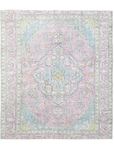Grau Persien Persischer Vintage Teppich 250 x 192 cm