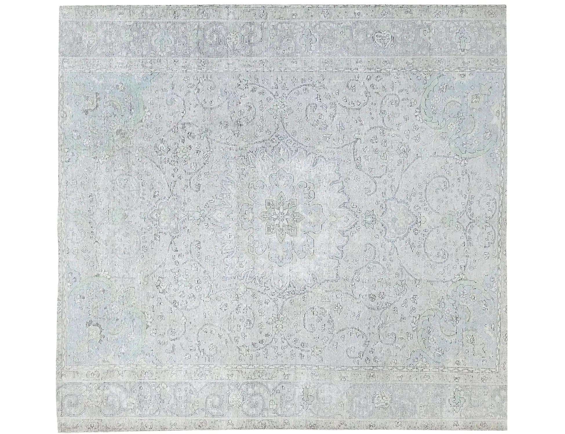 Blau Persien Persischer Vintage Teppich 244 x 244 cm