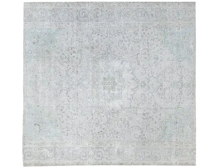 Blau Persien Persischer Vintage Teppich 244 x 244 cm