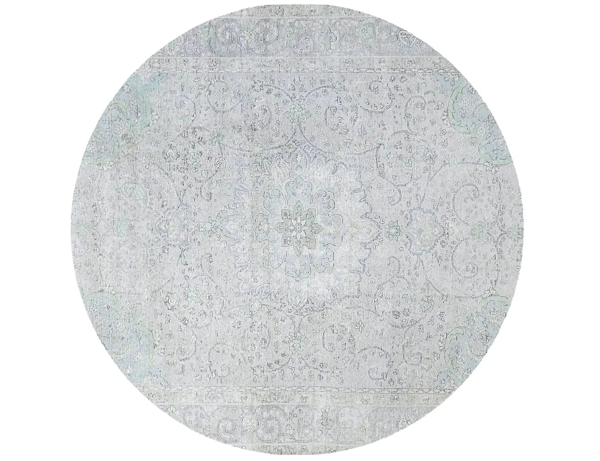 Blau Persien Persischer Vintage Teppich 244 x 244 cm