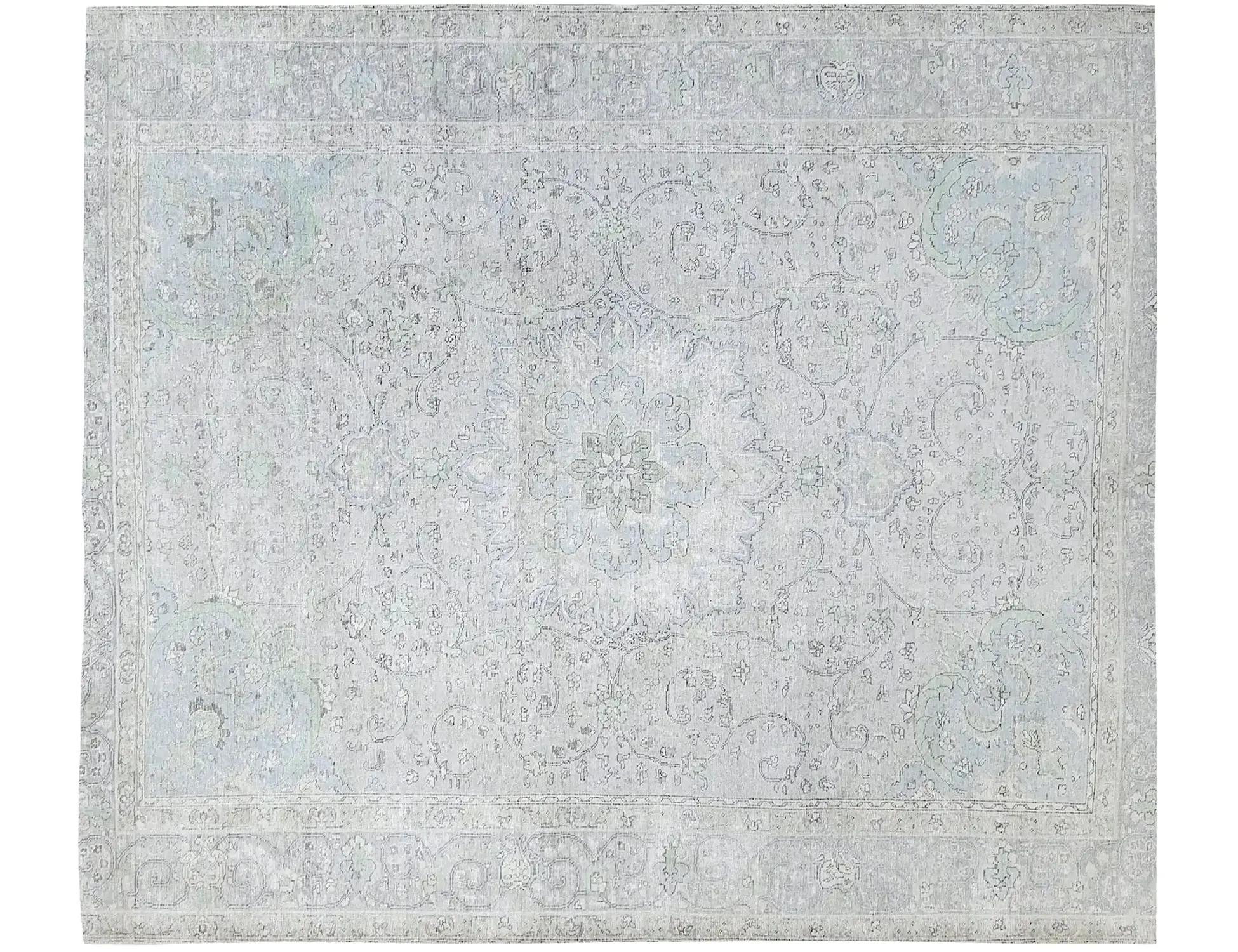 Blau Persien Persischer Vintage Teppich 300 x 244 cm