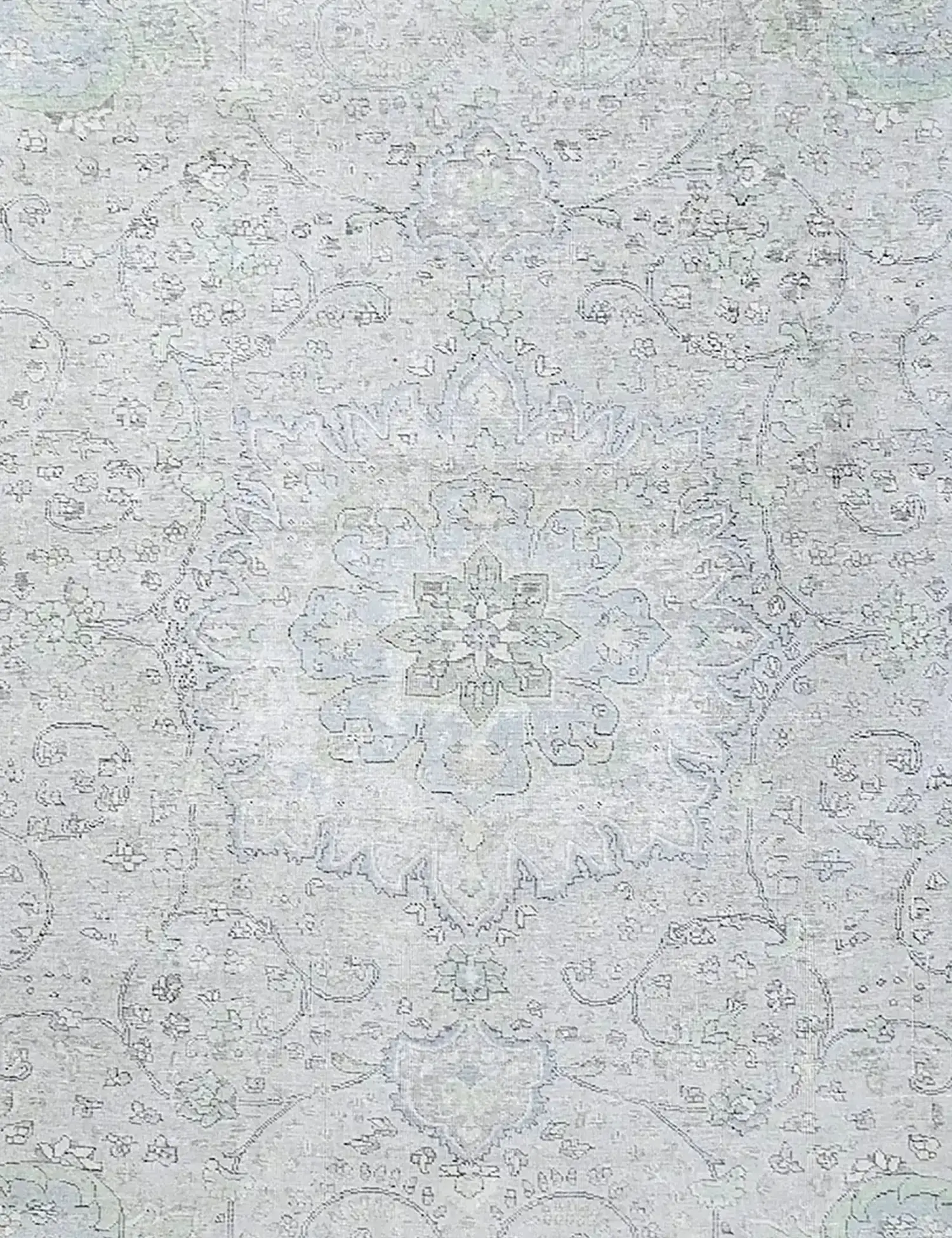 Blau Persien Persischer Vintage Teppich 300 x 244 cm - Einzigartiger handgefertigter Teppich