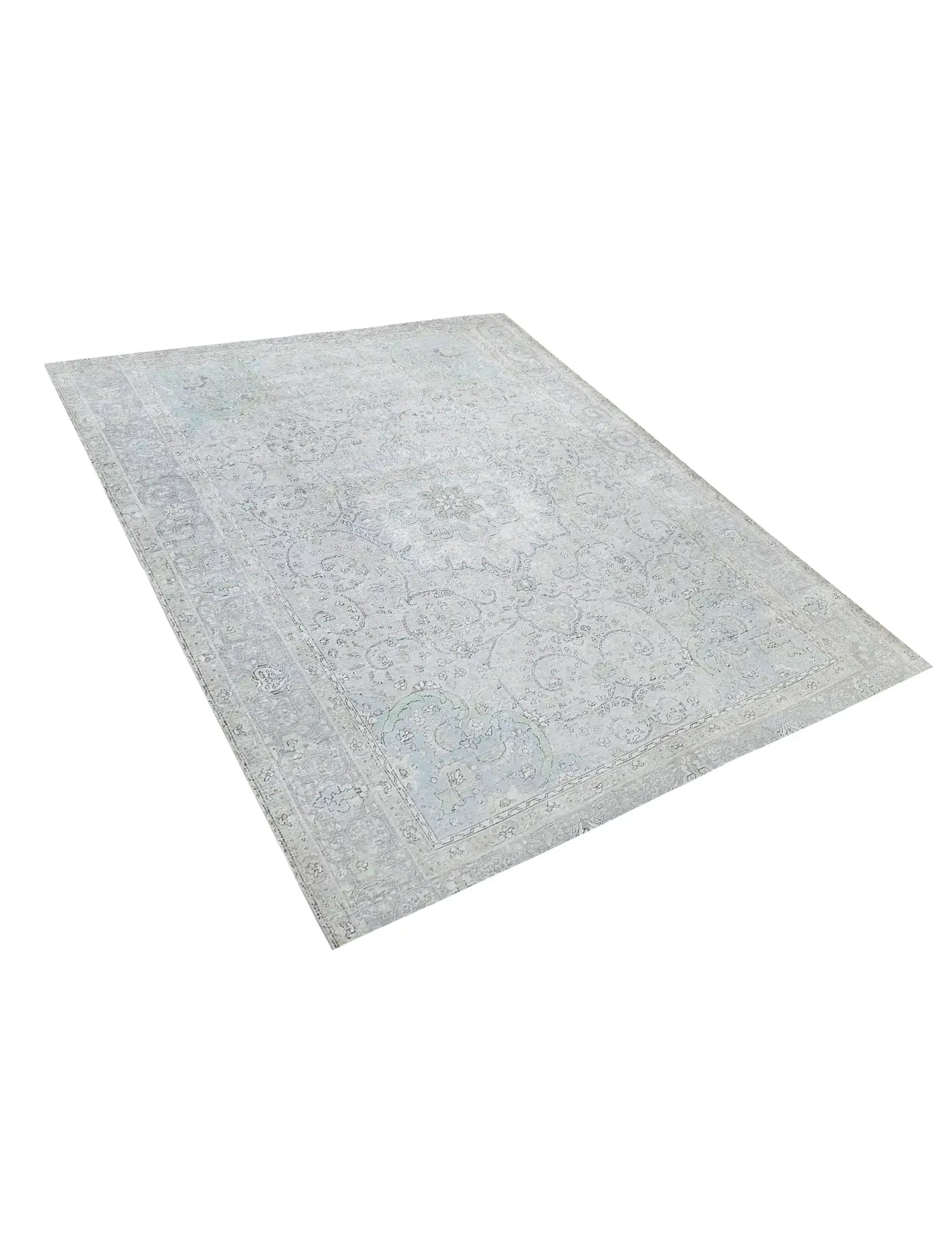 Blau Persien Persischer Vintage Teppich 300 x 244 cm - Einzigartiger handgefertigter Teppich