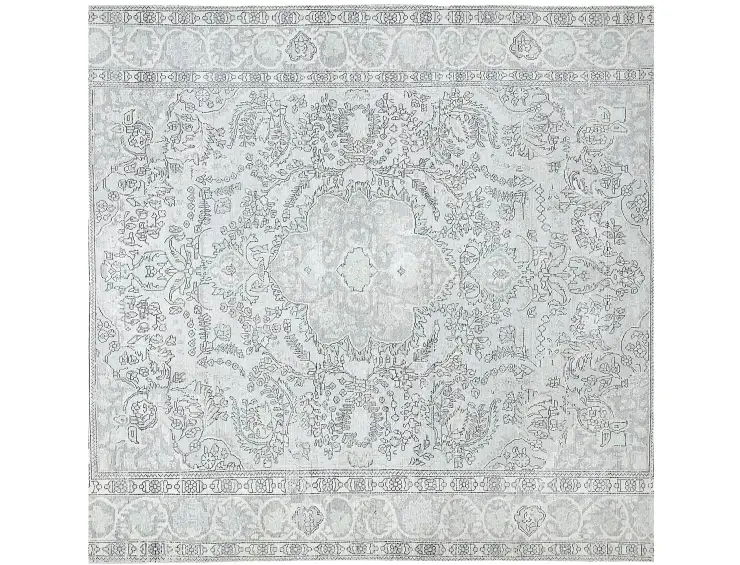 Blau Persien Persischer Vintage Teppich 239 x 239 cm