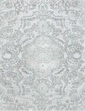 Blau Persien Persischer Vintage Teppich 239 x 239 cm - view 3