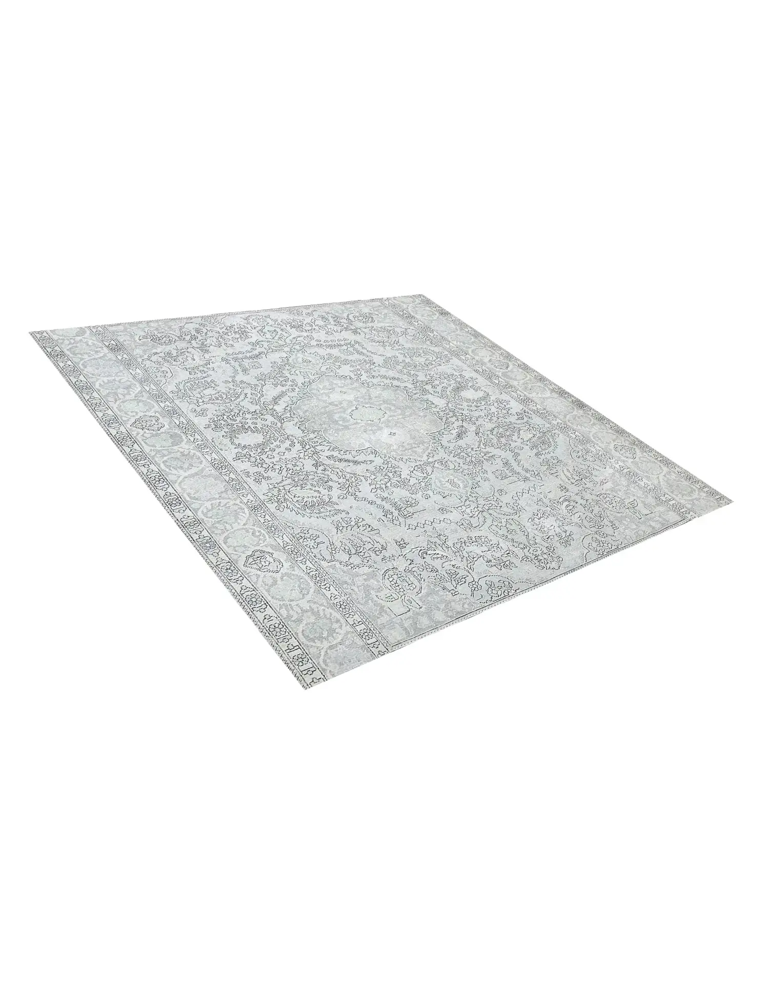 Blue Persia Persian Vintage Carpet 239 x 239 cm - Unique Handmade Carpet
