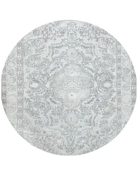 Blå Persien Persisk vintage matta 239 x 239 cm