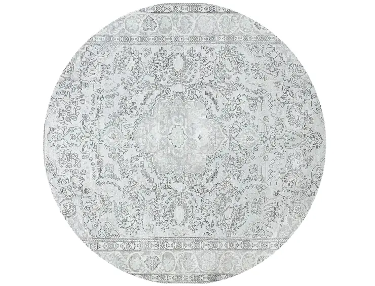 Blau Persien Persischer Vintage Teppich 239 x 239 cm