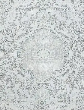 Blå Persien Persisk vintage matta 239 x 239 cm - view 3