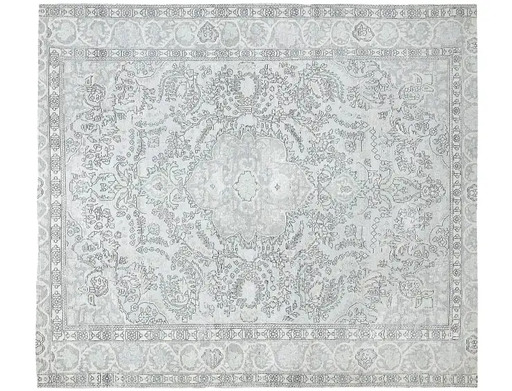 Blau Persien Persischer Vintage Teppich 300 x 239 cm