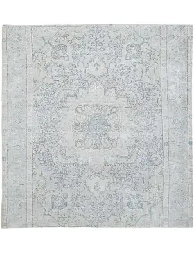 Grå Persien Persisk vintage matta 196 x 196 cm