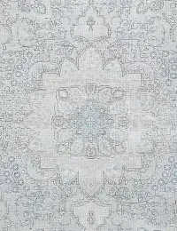 Grau Persien Persischer Vintage Teppich 196 x 196 cm - view 3